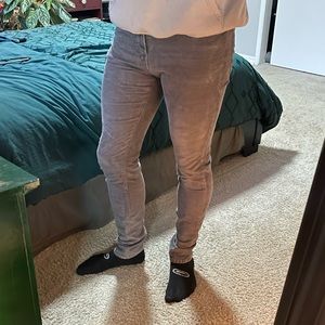 Gray Corduroy Pants